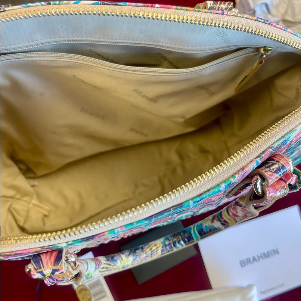 Brahmin Floral Multicolor Satchel - Picture 4 of 4
